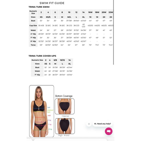 NEW Trina Turk Breeze Ruffle Plunge One Piece Swimsuit Floral Ruffled Size 10 - Picture 6 of 7